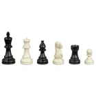 Chessmen Nero, black white, KH 95 mm, in wooden box, (DE edition)