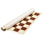 Chessboard rollable, field 45 mm, made of plastic, brown cream, (DE edition)