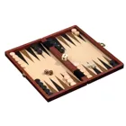 1113 - Backgammon Naxos, klein, Brettspiel aus Holz, 1-2 Spieler, ab 8 Jahren