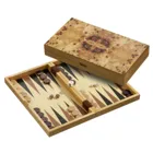 1132 - Backgammon Ios, medium, magnetic lock,wooden board game, 1-2 players, from 8