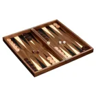 1143 - Backgammon Skeloudi, large, magnetic lock,wooden board game, 1-2 players (DE edition)