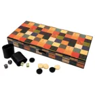 Backgammon Fourni, groß, Magnetverschluss, Brettspiel, für 2 Spieler, ab 6 Jahren