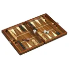 1302 - Backgammon Epirus, small, wooden board game, 1-2 players, 8 years and up