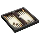 Schach Backgammon Dame Set, Reise, Feld 22 mm, magnetisch, Brettspiel aus Holz