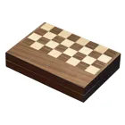 Chess backgammon checkers set, field 32 mm, magnetic lock,wooden board game, 1-, (DE edition)