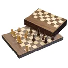 Schach Backgammon Dame Set, Feld 32 mm, Magnetverschluss,Brettspiel aus Holz, 1-, (DE-Ausgabe)