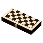 Chess Backgammon Checkers Set, travel, board games, for 2 players, from 6 years old