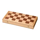 2607 - Chess case, square 45 mm, with edge lettering,wooden board game, 1-2 games