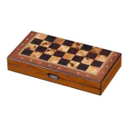 Chess case, 26 mm square, with edge lettering,wooden board game, 1-2 games