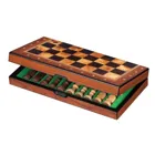 Chess case, 26 mm square, with edge lettering,wooden board game, 1-2 games