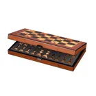 2622 - Chess case, field 40 mm, with edge lettering,wooden board game, 1-2 players