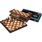 2702 - Chess case, travel, field 30 mm, with edge lettering,wooden board game