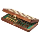 2710 - Chess case De Luxe, travel, field 30 mm, with edge lettering, magnetic,board