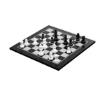 Schach Dame Set, Feld 40 mm, Brettspiel aus Holz, 1-2 Spieler, ab 8 Jahren