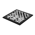 Schach Dame Set, Feld 40 mm, Brettspiel aus Holz, 1-2 Spieler, ab 8 Jahren