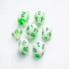 GGS50029 - Glow Series - Toxic Stones - RPG Dice Set (7 pcs)