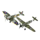 Combat Set Messerschmitt Bf109G-10 &amp; Spitfire Mk.V - Model Kit, 76 Parts, 10 years and up