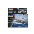 65178 - Revell Modellbausatz mit Basiszubehör,Model Set US Navy Assault Carrier WASP