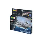 65178 - Revell Modellbausatz mit Basiszubehör,Model Set US Navy Assault Carrier WASP