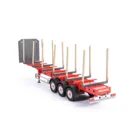 500907629 - Model kit,1:14 3-axle stake semi-trailer, new body, from 14 years old