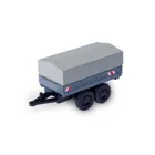 Model kit,1:87 Platform trailer with trailer coupling.