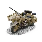 510007403 - Model kit, 1:9 scale German military motorbike with sidecar