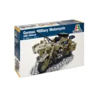 510007403 - Model kit, 1:9 scale German military motorbike with sidecar