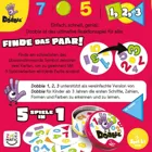 ZYGD0032 - Dobble 1,2,3, Kartenspiel, für 1-5 Spieler, ab 3 Jahren (DE-Ausgabe)