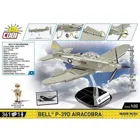 COBI-5746 - 361 PCS HC WWII /5746/ BELL P-39D AIRACOBRA WHITE