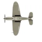 COBI-5746 - 361 PCS HC WWII /5746/ BELL P-39D AIRACOBRA WHITE