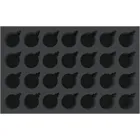 DSMETC070BO - Foam insert with 28 circular compartments