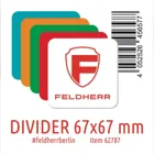 DIV001 - Feldherr Divider / Kartentrenner 67 x 67 mm - vertikal