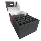 FSLB250P29 - Storage box FSLB250 for 110 miniatures on 40 mm base