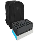 BP13SBO - Backpack with blue magnetic box for Subbuteo: 18 teams + 2 goals