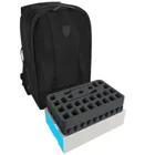 BP13SBO - Backpack with blue magnetic box for Subbuteo: 18 teams + 2 goals