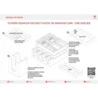 ORG095 - Organiser + foam insert for Street Fighter: The Miniatures Game, basic game box