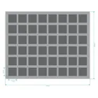 FS050ZC13 - 50 mm full-size foam with 48 compartments for Zombicide