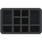 HSMFAH070BO - 70 mm half-size foam insert with 10 compartments