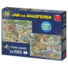 19001 - Jan van Haasteren - Safari Storm - 2x 1000 pieces