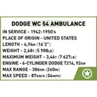 293 PCS HC WWII /2257/DODGE WC 54 AMBULANCE (1942) D-DAY