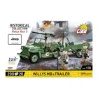 COBI-2297 - 200 PCS HC WWII /2297/ WILLYS MB + TRAILER