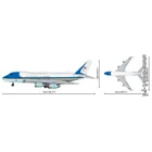 COBI-26610 - 1050 PCS BOEING /26610/ 747 AIR FORCE ONE