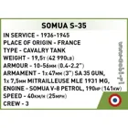 COBI-3093 - 99 PCS HC WWII /3093/ SOMUA S-35