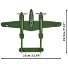 COBI-5882 - 335 PCS HC WWII II /5882/ LOCKHEED P-38 LIGHTNING