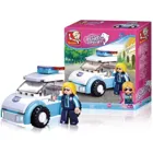 SL07053 - Mini construction set patrol car with policewoman