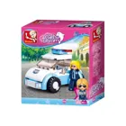 SL07053 - Mini construction set patrol car with policewoman