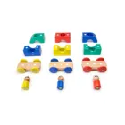 5700655 - 12 magnetic wooden building blocks baby train