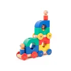 5700655 - 12 magnetic wooden building blocks baby train