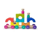 5700655 - 12 magnetic wooden building blocks baby train