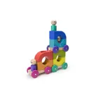 5700655 - 12 magnetic wooden building blocks baby train